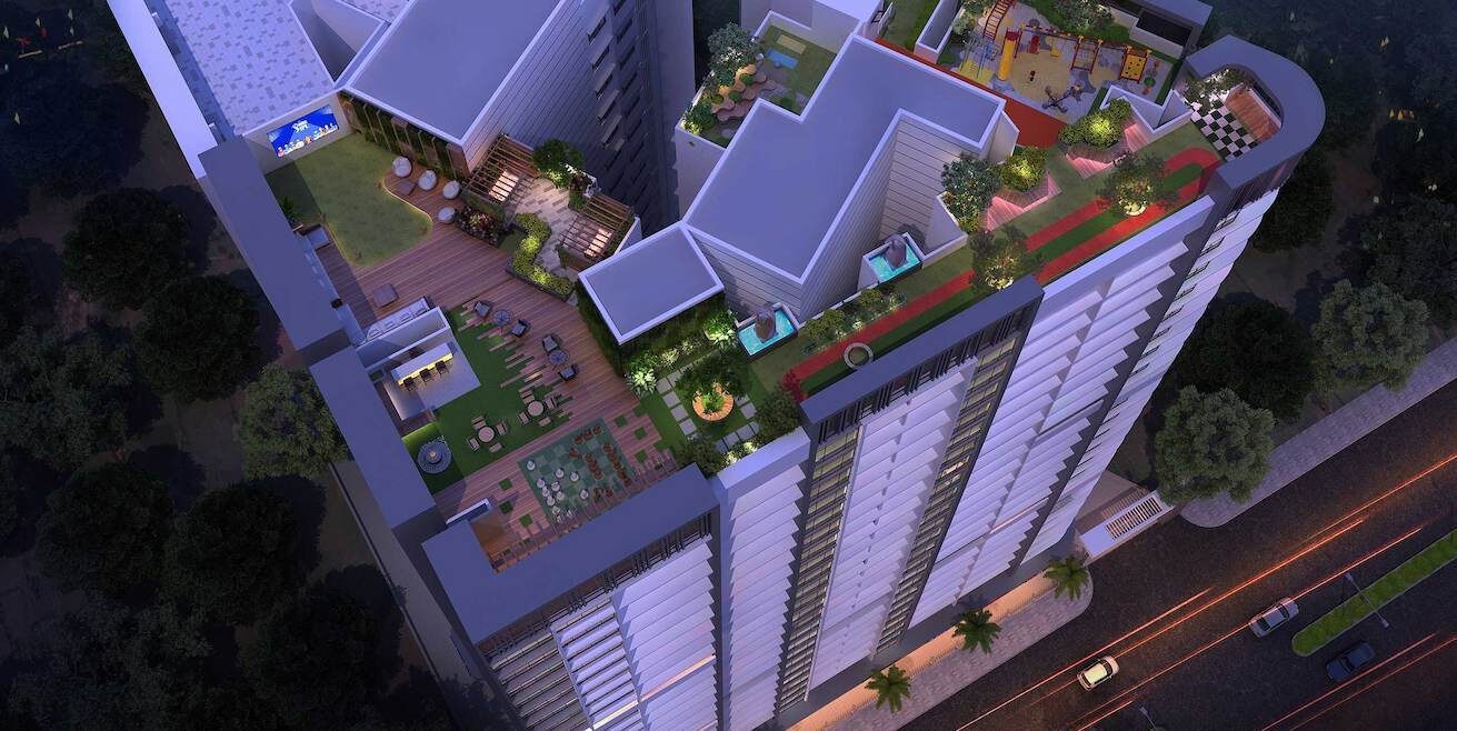 The rooftop sky garden at Prince Tower