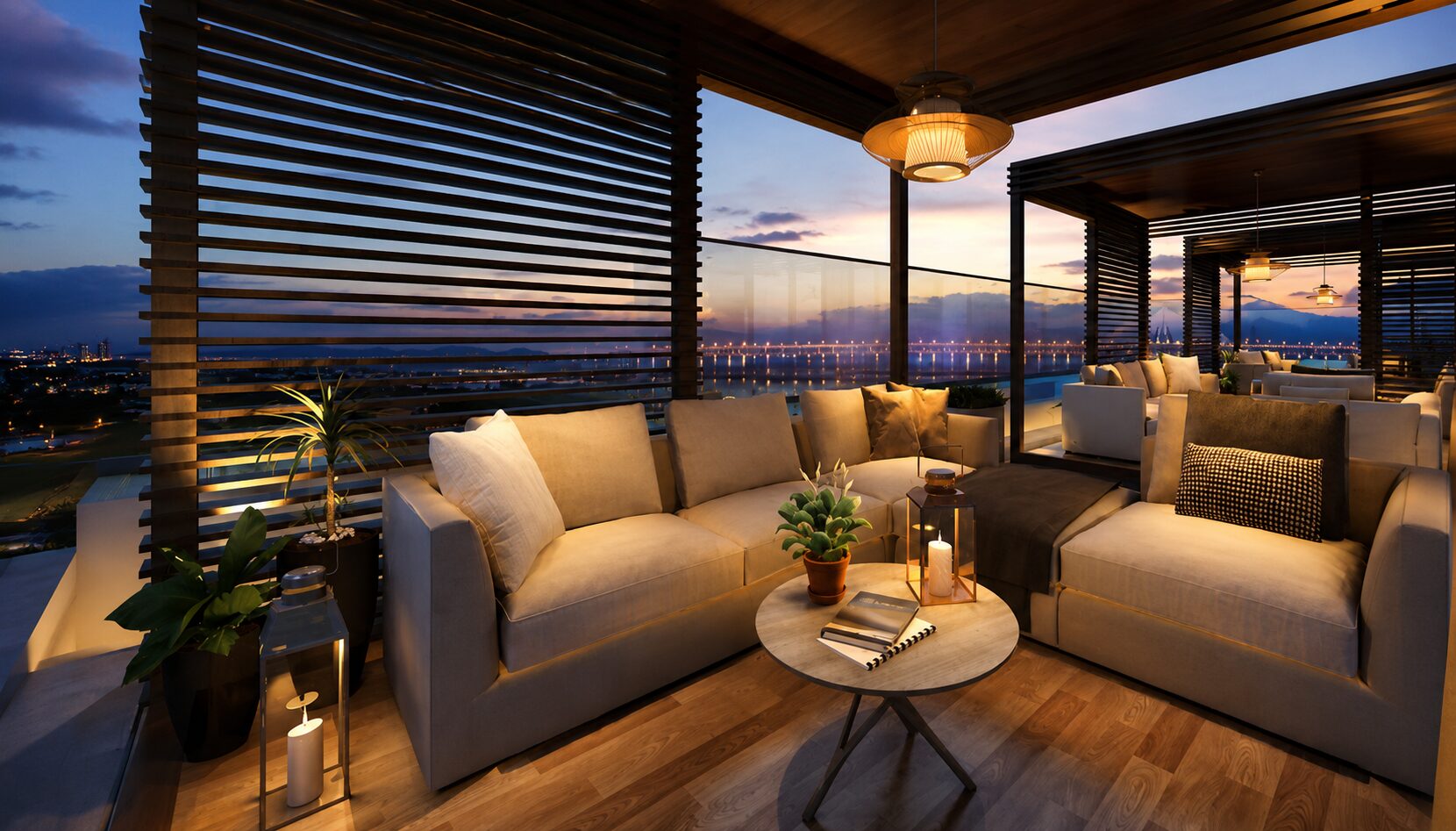 Private terrace lounge